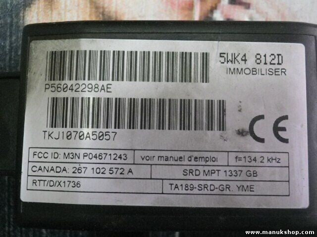 Bobina lector Key Jeep P56042298AE 5WK4812D 5WK4 812D P04671243 TKJ1070A5057