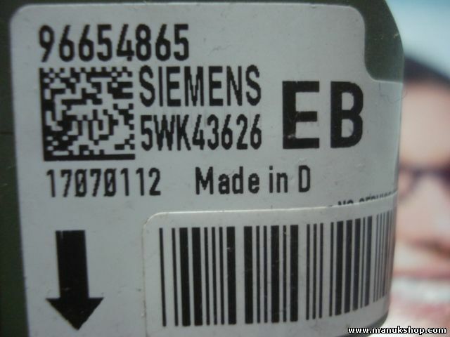 Airbag Centralita Chevrolet Aveo 96654865 SIEMENS 5WK43626