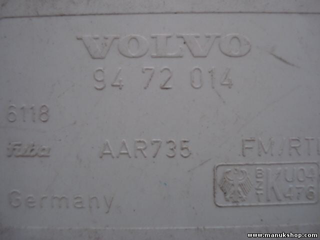 Amplificador de antena Volvo S80 1999-2006 9472014 94 72 014 AAR735 FM/RTI 6118