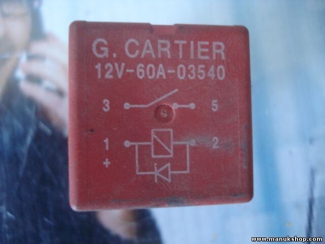 Relé Peugeot Citroen G. CARTIER 12V-60A-03540 7700844682A