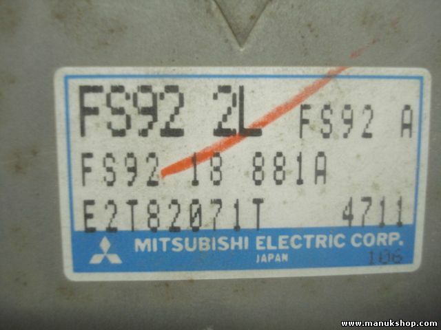 Centralita Mazda 626 FS9218881A FS92 18 881A FS922L FS92A E2T82071T