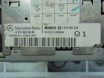 Navegación de la pantalla Mercedes-Benz W210 S210 ML W163 A2108205689 8618001287