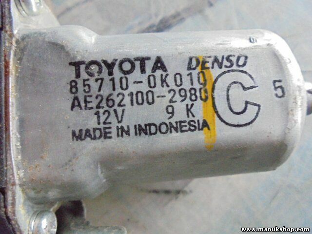 Mecanismo elevalunas delantero derecho Toyota DENSO 857100K010  AE2621002980  