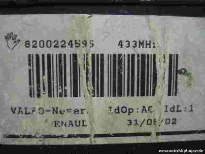 Lector de tarjeta de clave Renault Laguna II 8200224595 433MHz VALEO ID0p VS ID