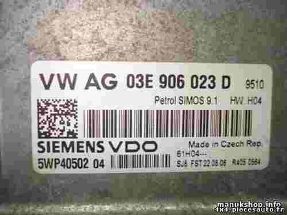 Centralita Skoda Fabia Seat Ibiza 1.2 03E906023D SIEMENS VDO 5WP4050204