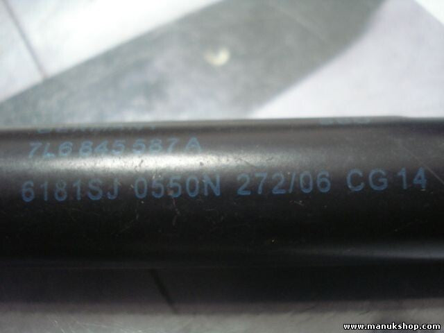 Portón Trasero amortiguador VW Volkswagen Touareg 7L6845587A