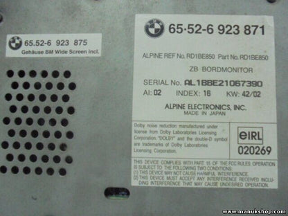 Navegación de la pantalla BMW X3 E83 65526923871 65526923875 AL1BBE21067390