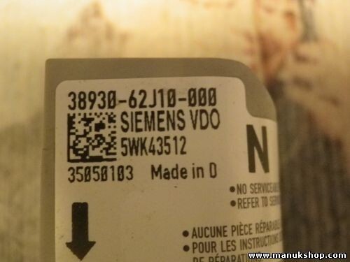 Sensor de impacto de airbag Suzuki 3893062J10000 35050103 SIEMENS VDO 5WK43512