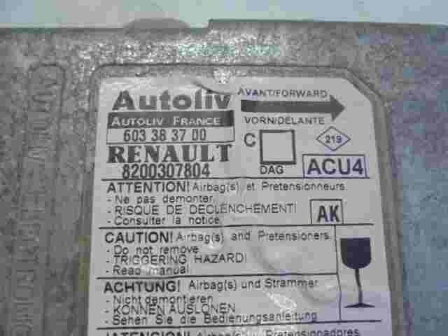 Sensor de impacto de airbag Renault Megane II (AK) 8200307804 603383700