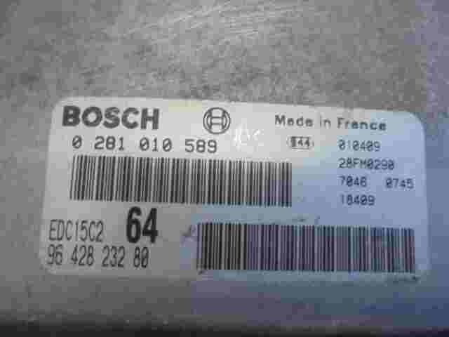 Centralita Peugeot Citroen C5 9642823280 EDC15C264 28FM0290  BOSCH 0281010589
