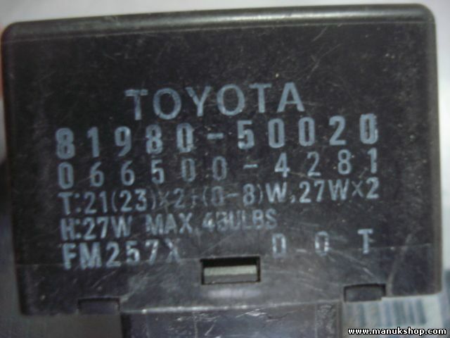 Indicador relé Toyota Lexus RX 300 8198050020 81980-50020 0665004281 FM257X