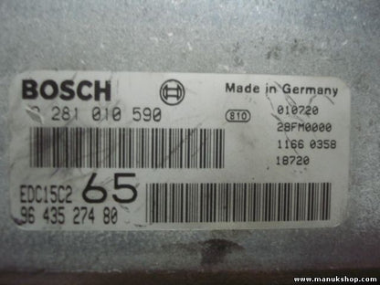 Centralita del motor Peugeot 406 2.0 1995-2004 EDC15C265 9643527480 0281010590