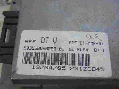 Navegación de la pantalla Fiat  EMFDTMMF01 2X1ZCD45 503550080223-01 SW FL24