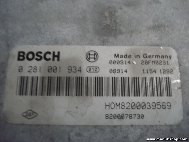 Centralita del motor  Renault Laguna Megane Scenic I 1.9 2000 HOM8200039569