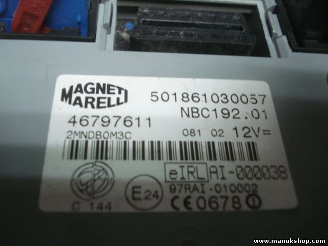 Ordenador de control del cuerpo  Fiat Stilo 192 46797611 0046797611 501861030057