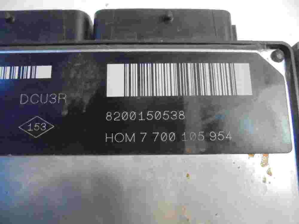 Centralita del motor Renault Megane Scenic 8200150538 HOM7700105954 R04010029I