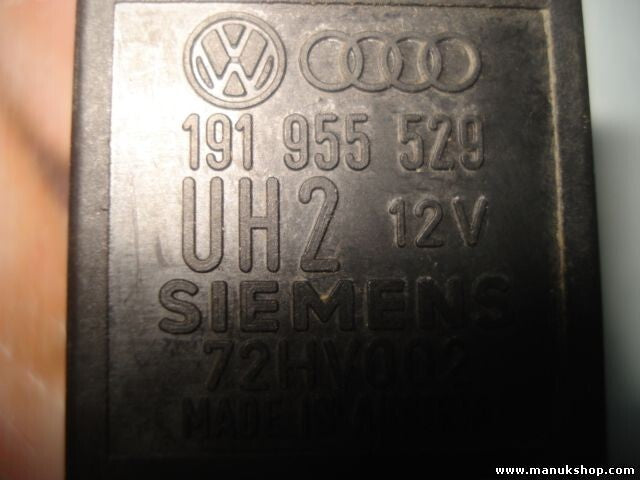 Relé limpiaparabrisas trasero Golf 3 Passat Polo 191955529 SIEMENS 72HV002 Nr.72