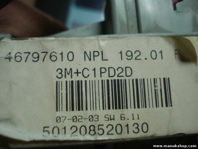 Scatola fusibili Fiat Stilo 46797610 NPL 192.01 F 46778898