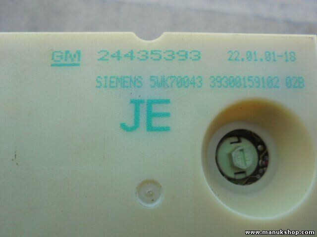 Navegación de la pantalla Opel 24435393 Siemens 5WK70043 JE