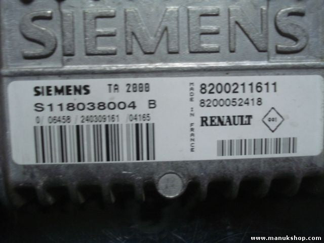 Transmisión controlador Renault 8200211611 8200052418 S118038004B S118038004B