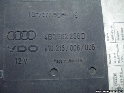 Controller Comfort Audi A6 4B0 962 258 D 4B0962258D 4BO962258D VDO 410215006005
