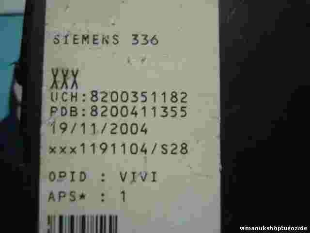 Scatola fusibili relè Renault Megane H2 8200351182 8200411355 S118400150C