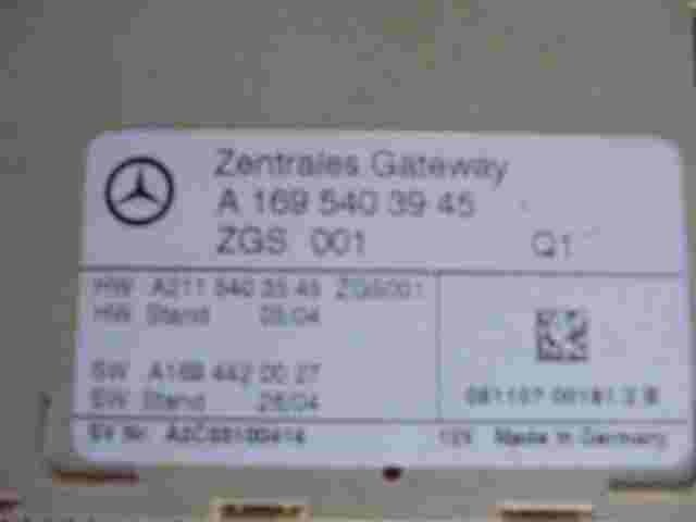 Centralina gateway centrale Mercedes W169 A1695403945 Q1 A2115403545