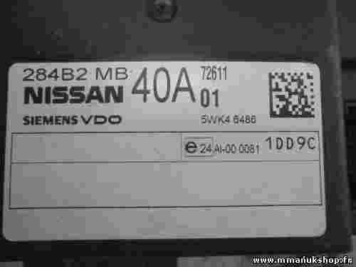 Scatola fusibili Nissan Patrol King Cab Cabstar NP300 284B2MB40A 5WK46486