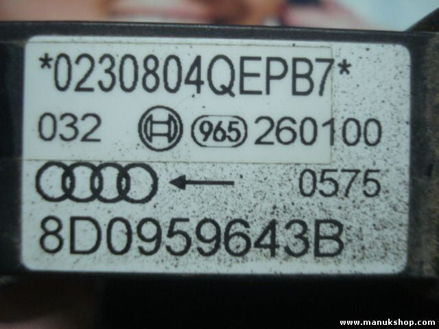 Sensor de impacto de airbag Audi A4 8D0959643B 8D0 959 643 B 8DO959643B