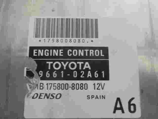 Centralina Toyota Corolla E120 E130 E12 8966102A61 DENSO MB17580080 175800808
