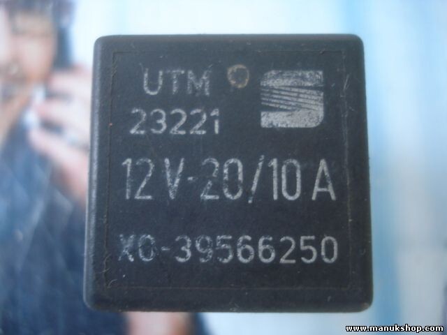 Relé SEAT UTM 23221 X0-39566250 XO-39566250 12V-20/10A