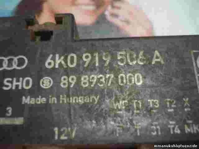 Centralita modulo electroventilador VW Polo 6N Seat Cordoba 6KO919506A 898937000