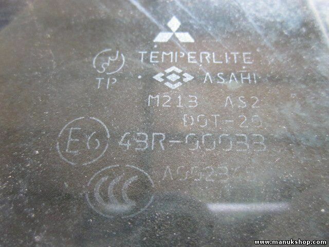 Triángulo Cristal  trasero izquierdo Mitsubishi Pajero Montero 43R00033 