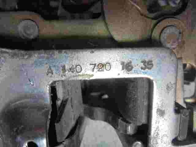 Cerradura puerta delantera derecha Mercedes-Benz S-Classe W140 A1407201635