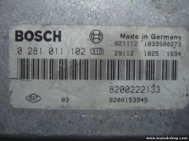 Centralita del motor Renault Megane Scenic Clio 8200222133 8200153945 1039S00273