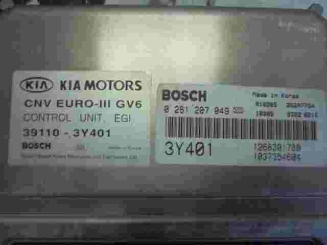 Centralita Kia Carnival 2.5L 391103Y401 1268301780 1037354604 BOSCH 0261207049