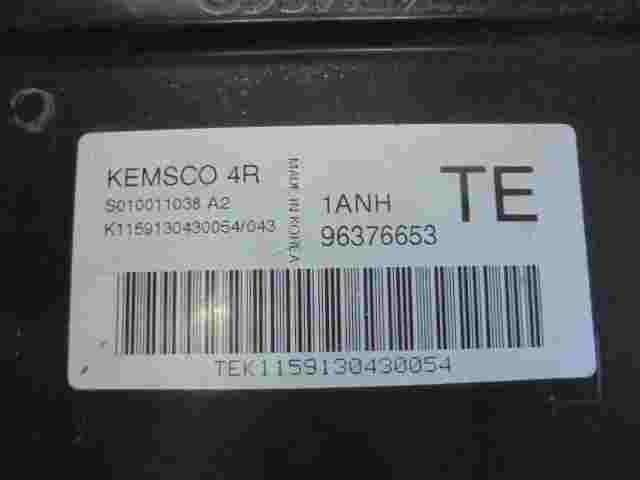 Centralita Chevrolet Daewoo 96376653 S010011038 A2 S010011038A2 KEMSCO 4R 1ANH