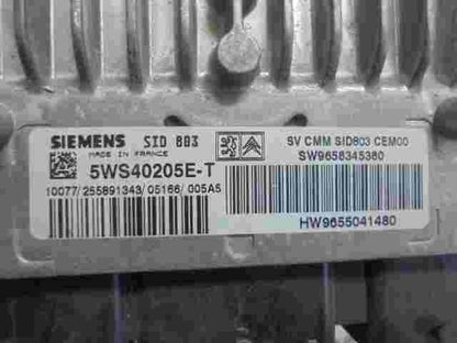Centralita  Peugeot 407 SW9658345380 SW 9658345380 HW9655041480 5WS40205E-T