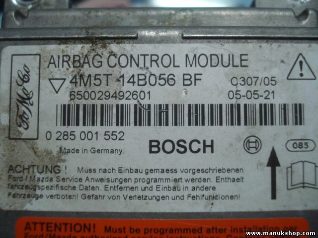 Airbag Centralita Ford Focus C-MAX 4M5T14B056BF BOSCH 0285001552 650029492601
