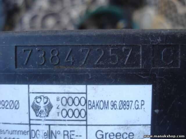 Control de la unidad de alarma inmovilizador módulo Renault Espace 73847257C