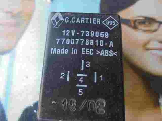 Relè tergicristallo Renault 7700776810A 7700776810-A G.CARTIER 12V-739059