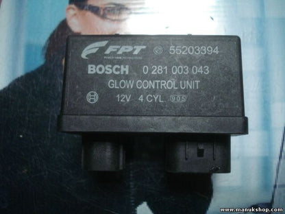 Recocido controlador Glow relé enchufe Fiat 55203394 0055203394 BOSCH 0281003043