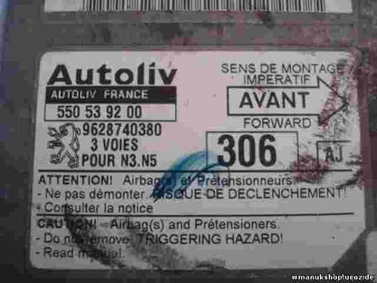 Airbag Centralita Peugeot 306 (AJ) 9628740380 550 53 92 00 550539200