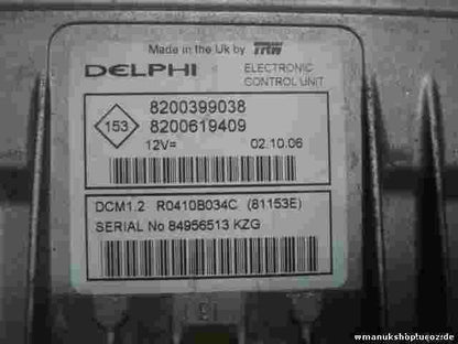 Centralita Renault Kangoo TRW DELPHI R0410B034C 8200399038 8200619409