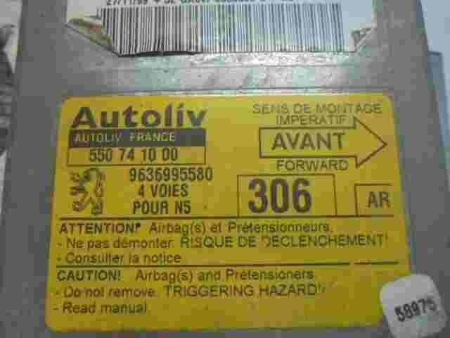 Sensor de impacto de airbag Peugeot 306 (AR) 9636995580 550741000