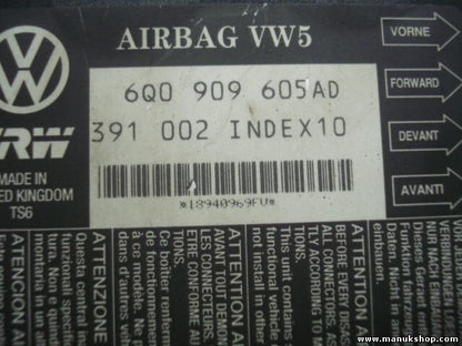 Sensore di impatto airbag Seat Ibiza IV 6L VW 6Q0909605AD INDEX 10 TRW 391002