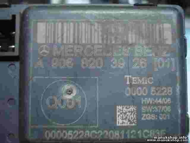 Receptor control de la puerta Mercedes-Benz Sprinter 2006 Q001 HW A9068203926