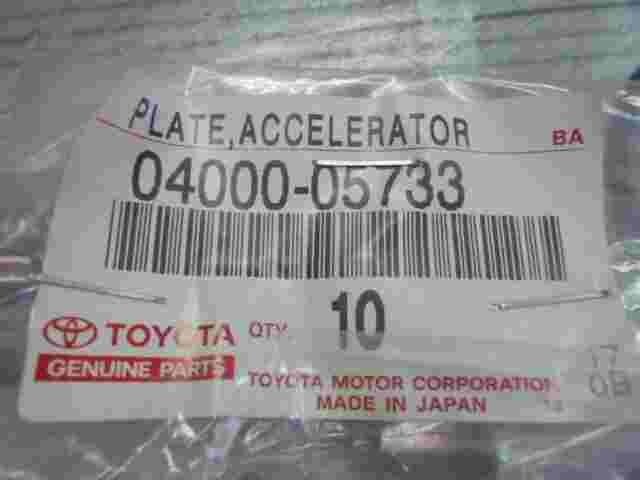 Plate Accelerator  Toyota 0400005733 04000-05733