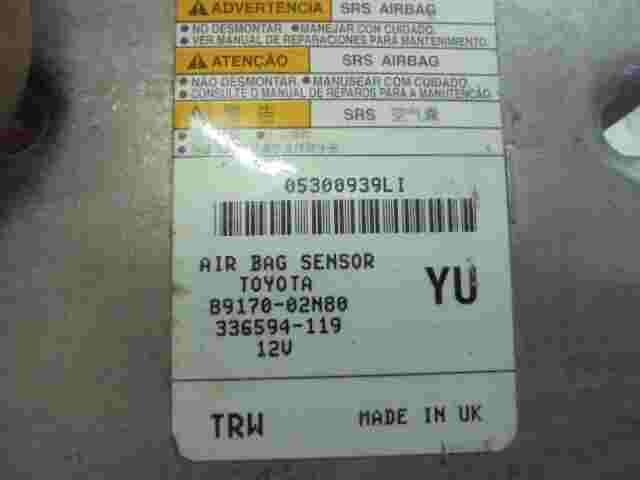 Sensor de impacto de airbag Toyota Corolla E120 E210 E21 YU 8917002N80 336594119