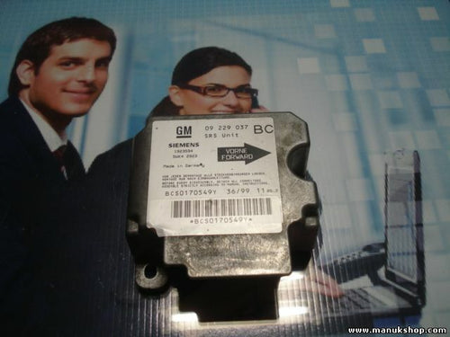 Airbag Centralita    Opel Zafira 09 229 037 BC 09229037BC SIEMENS 1923594 5WK429